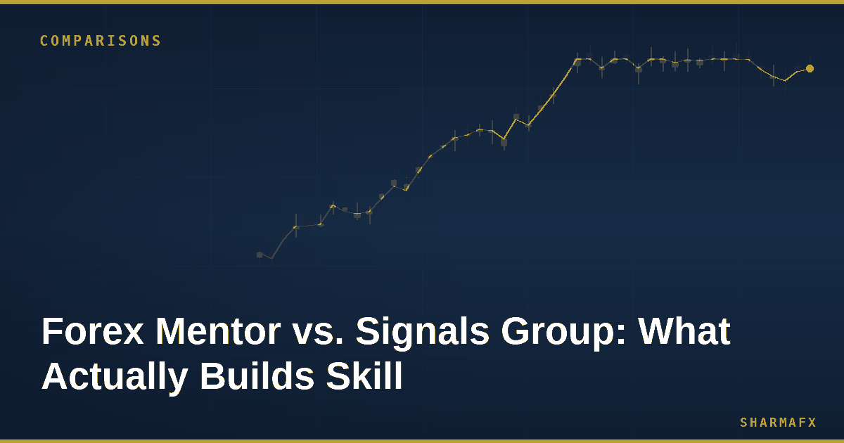 Forex Mentor vs. Signals Group: Why SharmaFX Teaches the Framework, Not the Trade